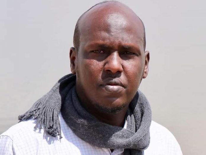 Journalist Abdimalik Muse Oldon is imprisoned since he was arrested on 17 April, 2019.