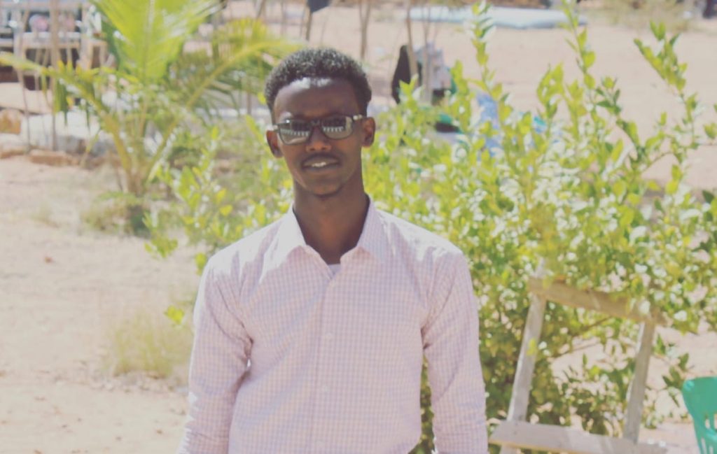 An independent journalist Ali Said Mohamed who reports for Mudug Journalist. (Photo/ Courtesy/ Ali Said Mohamed)