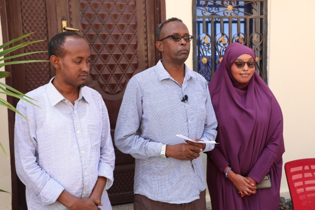 Fa'isa Abdi Warsame (right) was elected as a union representative for Nation FM Radio. (PHOTO/ SJS)