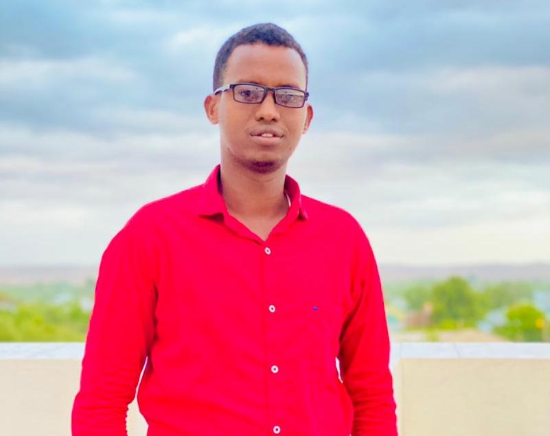 RTN television reporter, Hussein Abdi Jimale. (PHOTO SJS/Courtesy Hussein Abdi Jimale)