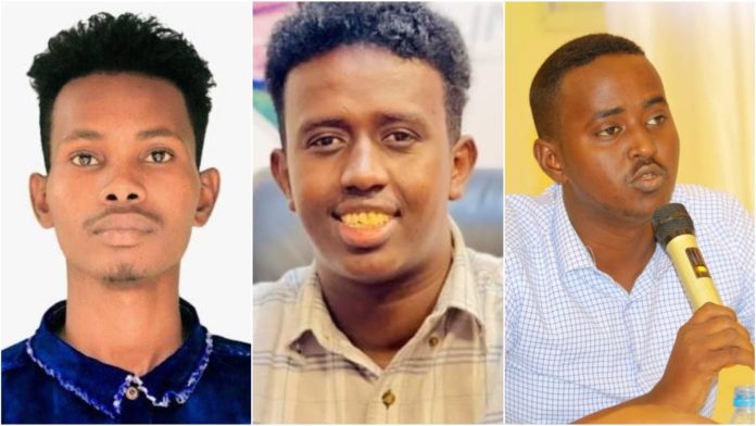 three journalists: Mohamed Abdiweli Tohow in Dhusamareb, Mohamed Abdukadir Said in Galkayo and Hashim Omar Hassan in Adado after they were arbitrarily detained.