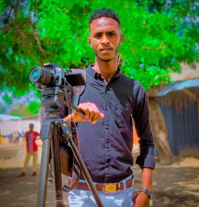 SNTV journalist and cameraman, Ahmed Mohamed Shakur killed in a bomb explosion attack that took place in Basra town, about 30km north of Mogadishu on Friday 30 September, 2022. | PHOTO/ Courtesy/SJS.