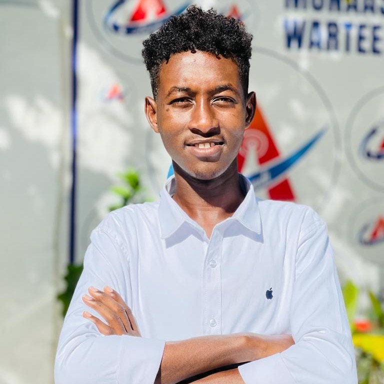 Arlaadi Media Network reporter, Mohamed Nur Mohamed. | PHOTO/Courtesy.