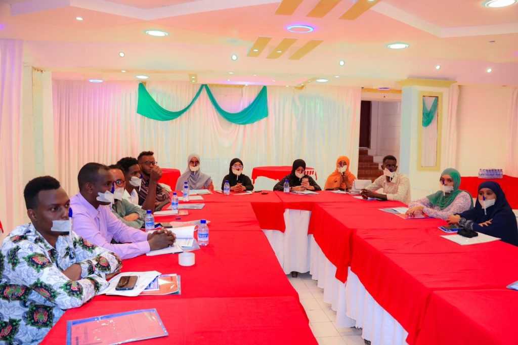 A group of journalists attend climate change reporting training in Mogadishu on February 25, 2023. | PHOTO/SJS.