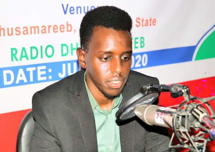 Dhuusamareeb based journalist Abdifatah Yusuf Beereed. | Photo/ Courtesy Facebook.