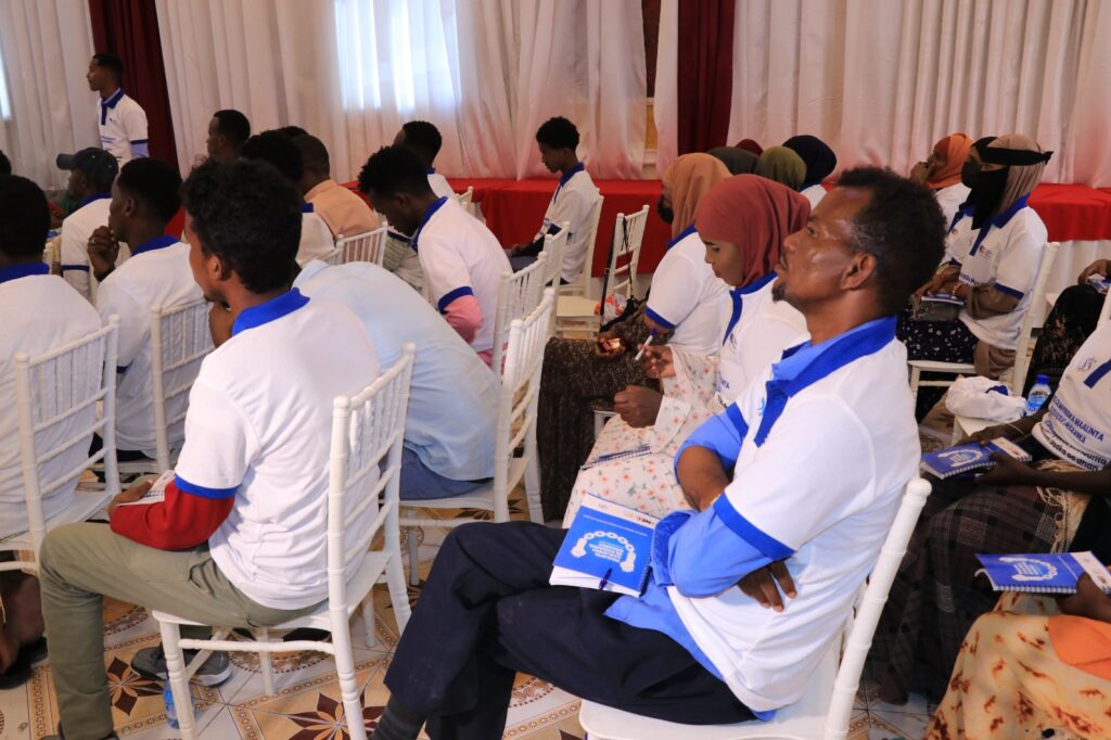 Participants at SJS panel discussion on issues of human rights in Mogadishu, on 10 December, 2023.