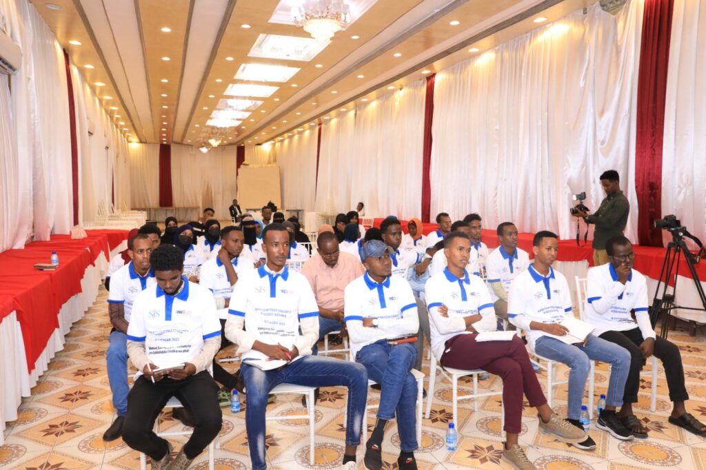 Participants at SJS panel discussion on issues of human rights in Mogadishu, on 10 December, 2023.