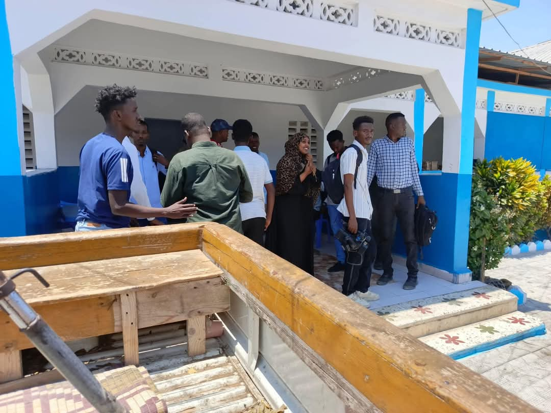 Journalists arrested on the aftermath of Mogadishu bombing on Tuesday 18 March 2025. | PHOTO:Courtesy: SJS.