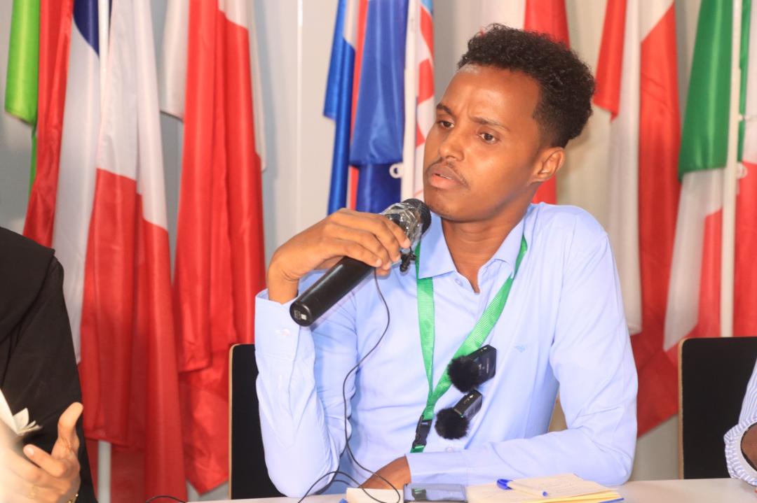 Mohamed Ibrahim Bulbul, SJS Secretary of Information and Human Rights, raised concerns about the attacks on journalists during the meeting. | PHOTO/ SJS. Mohamed Ibrahim Bulbul, SJS Secretary of Information and Human Rights, raised concerns about the attacks on journalists during the meeting. | PHOTO/ SJS.