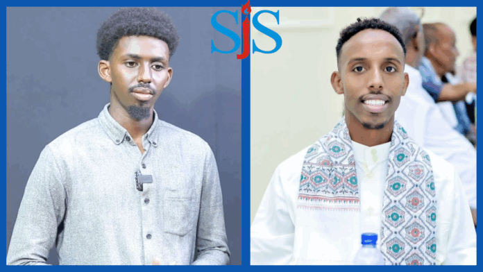 Abukar Mohamed Keynan of Radio Risaala and TV (left), and Mowlid Osman of Shabelle (right). | PHOTO/SJS/ Combined.