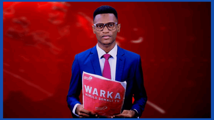 Himilo Somali TV journalist, Omar Yusuf Mohamed (Omar Guux). | PHOTO/SJS /courtesy.