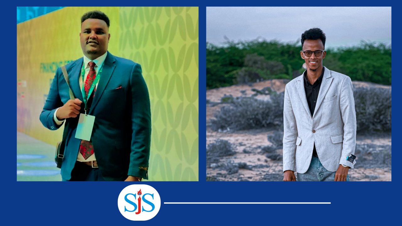 Mohamed Wadiin (left) and Abdiaziz Saleban Sulub, also known as Abdiaziz Awl (right). PHOTO/Courtesy/SJS.