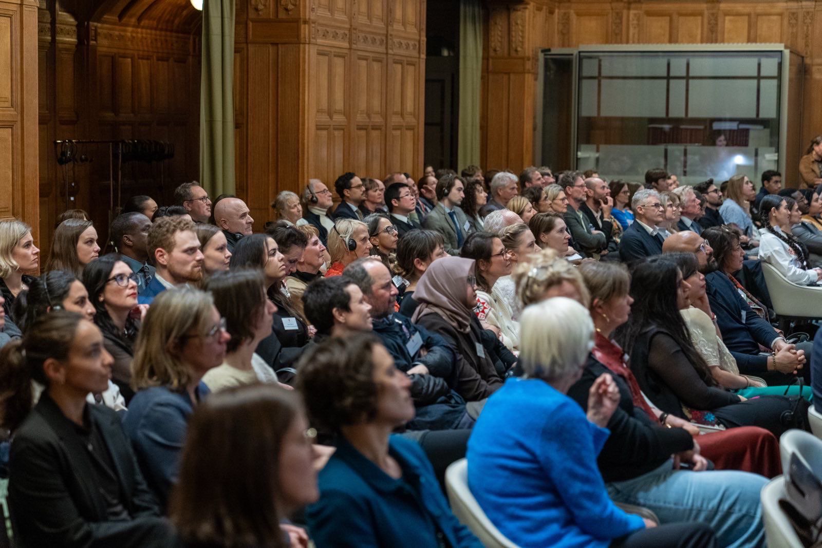 The ceremony, held on International Human Rights Day, December 10, took place at the Peace Palace—the seat of the International Court of Justice in The Hague, Netherlands.