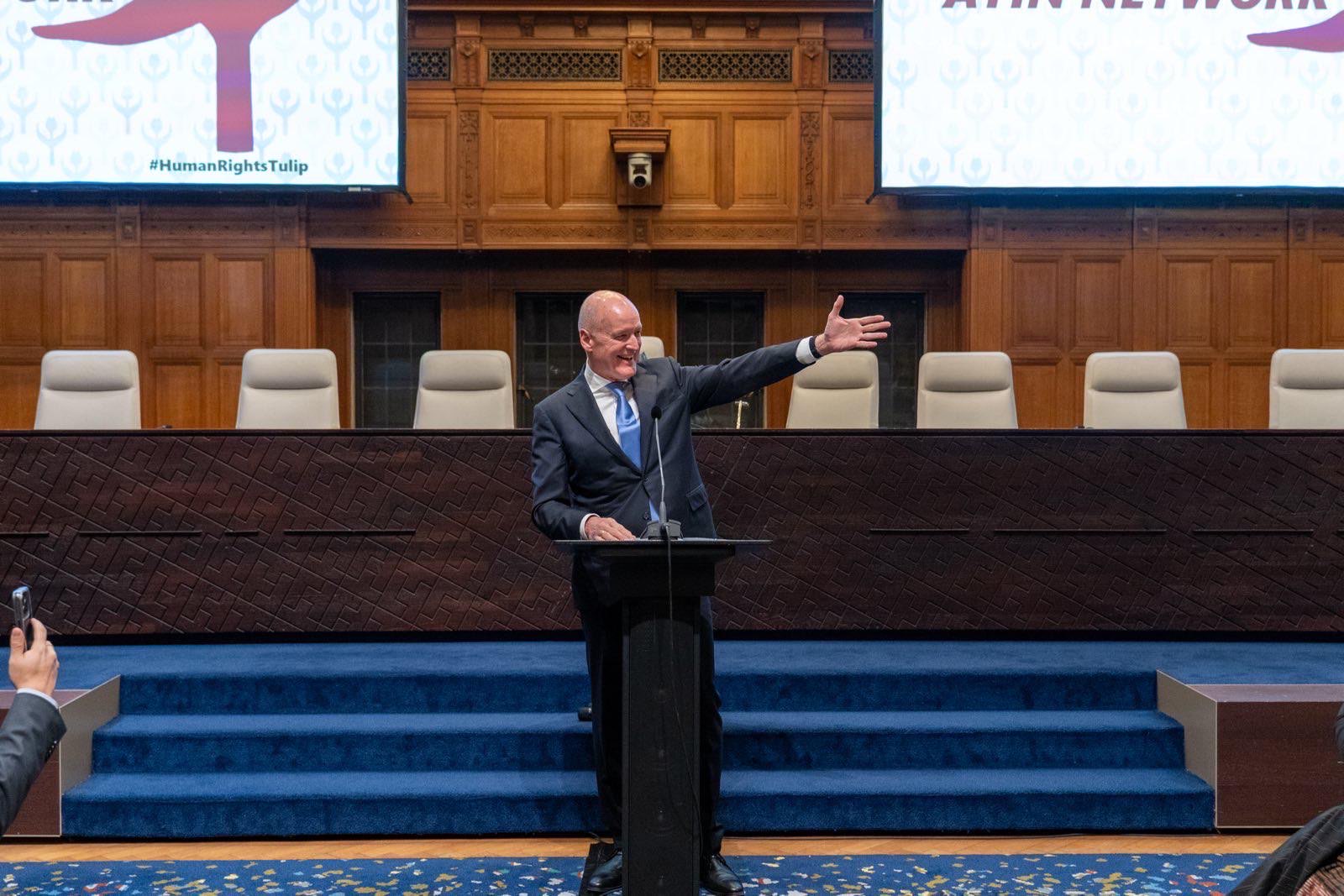 Netherlands Human Rights Ambassador, Wim Geerts, stated that “justice and peace can only be achieved when there is respect for human rights.”