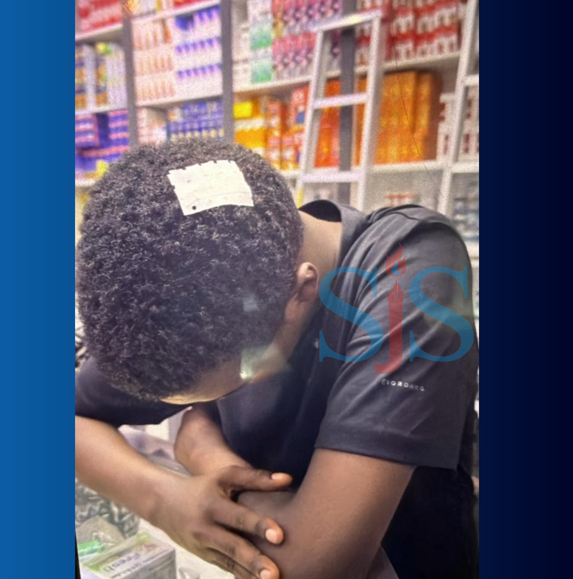 Abdihafid Nor Barre sustained a head injury that caused bleeding after officers struck him on the head with a pistol. | PHOTO/SJS.